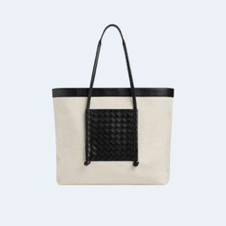 보테가 베네타 내추럴 블랙포르텔로 토트백